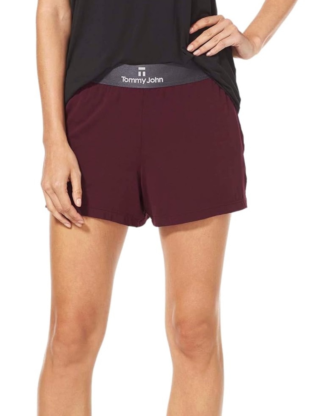 Tommy John - Women's Second Skin Sleep Short - Maroon - Like New - Size Small